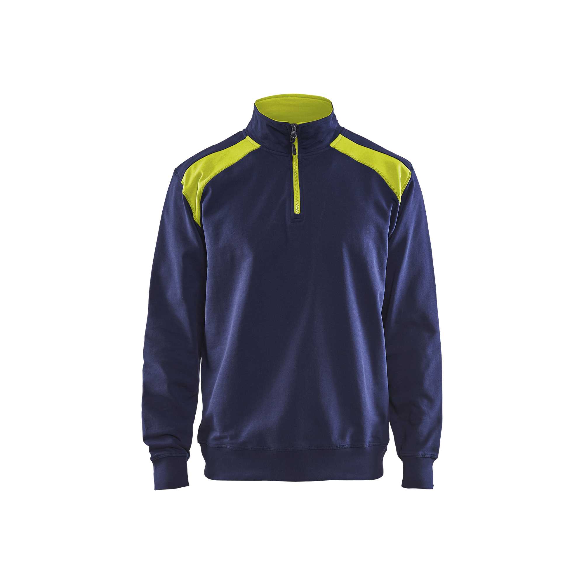 BLAKLADER 33531158 Half Zip 2 Tone Sweatshirt Work Sweatshirt MEN - 100% Cotton